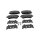 Brake Pad Set Disc Brake 18 mm TRISCAN IAM-Expertise for e.g. PEUGEOT 301