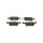 Brake Pad Set Disc Brake 16,1 mm TRISCAN for e.g. PEUGEOT 308