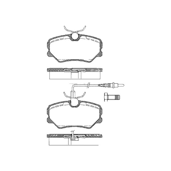 Brake pad set discs 18.6 mm TRISCAN IAM-Expertise for PEUGEOT 405 and others