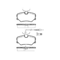 Brake pad set discs 18.6 mm TRISCAN IAM-Expertise for...