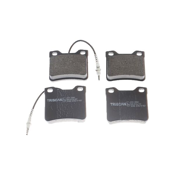 Brake pad set discs 17 mm TRISCAN IAM-Expertise for PEUGEOT 605