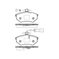 Brake pad set discs 19.4 mm TRISCAN IAM-Expertise for...