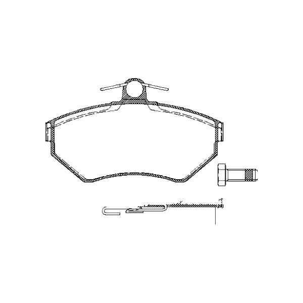Brake pad set discs 19.4 mm TRISCAN IAM-Expertise for VW PASSAT and others
