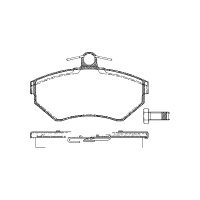 Brake pad set discs 16 mm TRISCAN IAM-Expertise for e.g....
