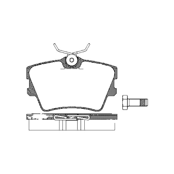 Brake pad set discs 17 mm TRISCAN IAM-Expertise for e.g. VW TRANSPORTER