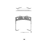 Brake pad set discs 17.7 mm TRISCAN IAM-Expertise for...