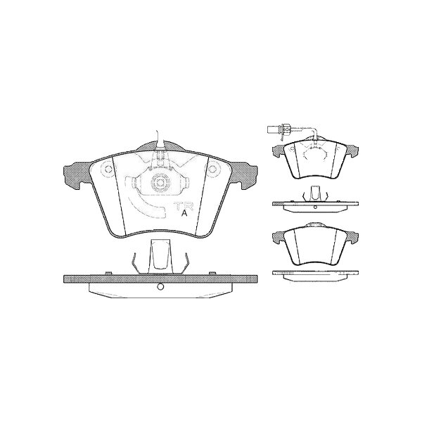 Brake pad set discs 18.5 mm TRISCAN IAM-Expertise for VW CALIFORNIA and others