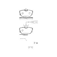 Brake pad set discs 16.2 mm TRISCAN IAM-Expertise for...
