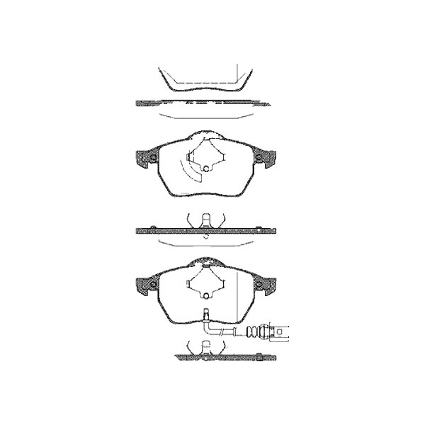Brake pad set discs 20.3 mm TRISCAN IAM-Expertise for SKODA OCTAVIA and others