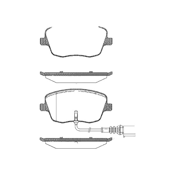 Brake pad set discs 18.8 mm TRISCAN IAM-Expertise for SEAT IBIZA and others