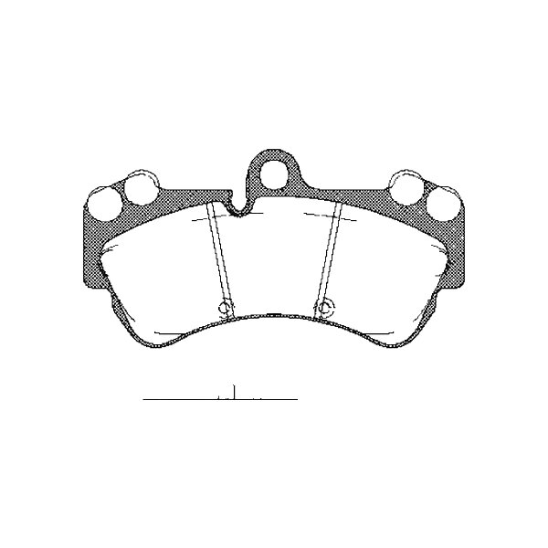 Bremsbelagsatz Scheiben exkl. Verschleißwarnkontakt TRISCAN für u.a. VW TOUAREG