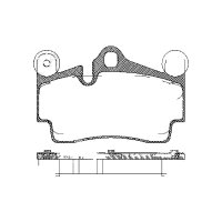 Brake pad set discs 16.6 mm TRISCAN IAM-Expertise for...