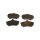 Brake pad set discs 19.4 mm TRISCAN IAM-Expertise for AUDI 100 and others