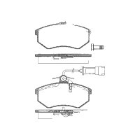 Brake pad set discs 19.4 mm TRISCAN IAM-Expertise for...