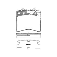 Brake pad set discs 17.7 mm TRISCAN IAM-Expertise for...
