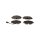 Brake pad set discs 20.4 mm TRISCAN IAM-Expertise for AUDI A3 and others
