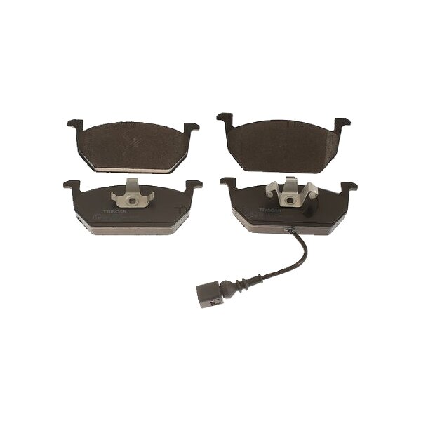 Brake pad set discs 17.4 mm TRISCAN IAM-Expertise for e.g. VW GOLF