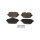 Brake Pad Set Disc Brake 17 mm TRISCAN IAM-Expertise for e.g. AUDI Q7