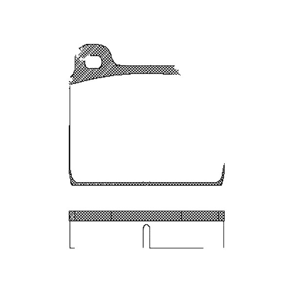 Brake pad set discs 18.5 mm TRISCAN IAM-Expertise for e.g. VW TRANSPORTER