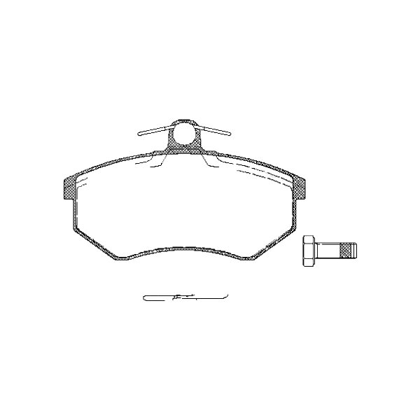 Brake pad set discs 16 mm TRISCAN IAM-Expertise for VW PASSAT and others