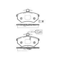 Brake pad set discs 19.4 mm TRISCAN IAM-Expertise for...