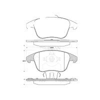 Brake pad set discs TRISCAN IAM-Expertise for...