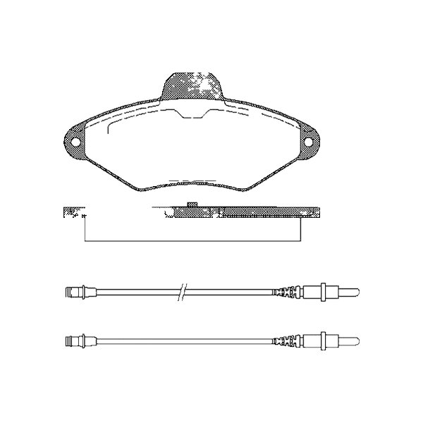 Brake Pad Set Disc Brake 17 mm TRISCAN for e.g. CITROËN XANTIA