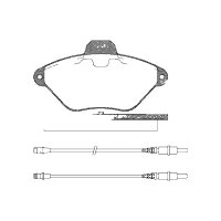 Brake pad set discs 16 mm TRISCAN IAM-Expertise for...