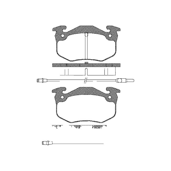 Brake pad set discs 18 mm TRISCAN IAM-Expertise for CITROËN BX and others