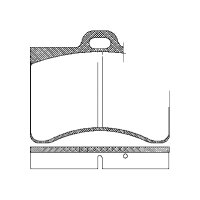Brake pad set discs 15.5 mm TRISCAN IAM-Expertise for...
