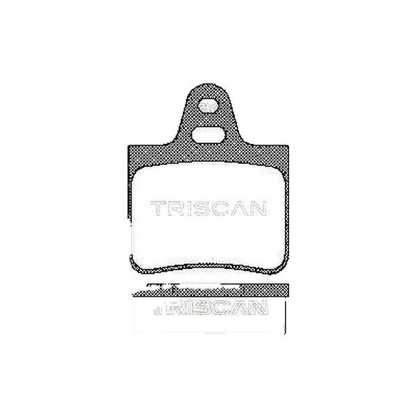 Brake pad set discs 17 mm TRISCAN IAM-Expertise for CITROËN BX and others