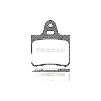 Brake pad set discs 17 mm TRISCAN IAM-Expertise for...