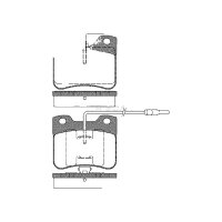 Brake pad set discs 17 mm TRISCAN IAM-Expertise for...