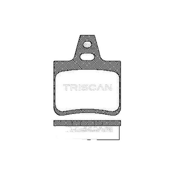 Brake pad set discs 15.3 mm TRISCAN for CITROËN XANTIA and others