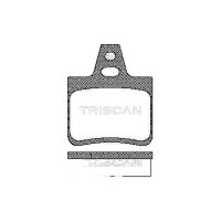 Brake pad set discs 15.3 mm TRISCAN for CITROËN...