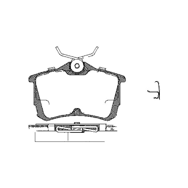 Brake pad set discs 15.5 mm TRISCAN IAM-Expertise for HONDA ACCORD and others