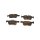 Brake pad set discs 15.2 mm TRISCAN IAM-Expertise for HONDA CIVIC and others
