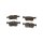 Brake pad set discs 14.5 mm TRISCAN IAM-Expertise for HONDA CIVIC