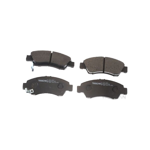 Brake pad set discs 15 mm with wear warning TRISCAN for e.g. HONDA CIVIC