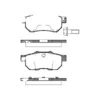 Brake pad set discs 13.4 mm TRISCAN IAM-Expertise for...