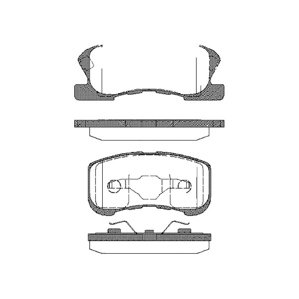 Brake pad set discs 16 mm TRISCAN IAM-Expertise for e.g. DAIHATSU SIRION
