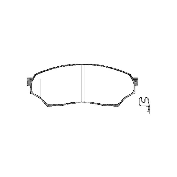 Brake pad set discs 15.5 mm TRISCAN IAM-Expertise for e.g. MITSUBISHI PAJERO