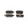 Brake pad set discs 15.5 mm TRISCAN for e.g. MITSUBISHI LANCER