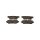 Brake pad set discs 14 mm TRISCAN for e.g. MITSUBISHI OUTLANDER
