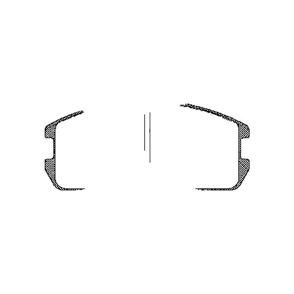 Brake pad set discs 15 mm TRISCAN IAM-Expertise for e.g. MITSUBISHI COLT