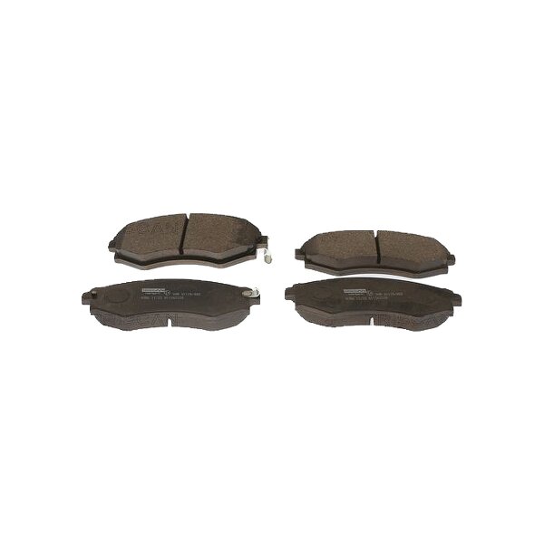 Brake pad set discs 17 mm TRISCAN for SSANGYONG KORANDO and others