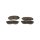 Brake pad set discs 17 mm TRISCAN for SSANGYONG KORANDO and others