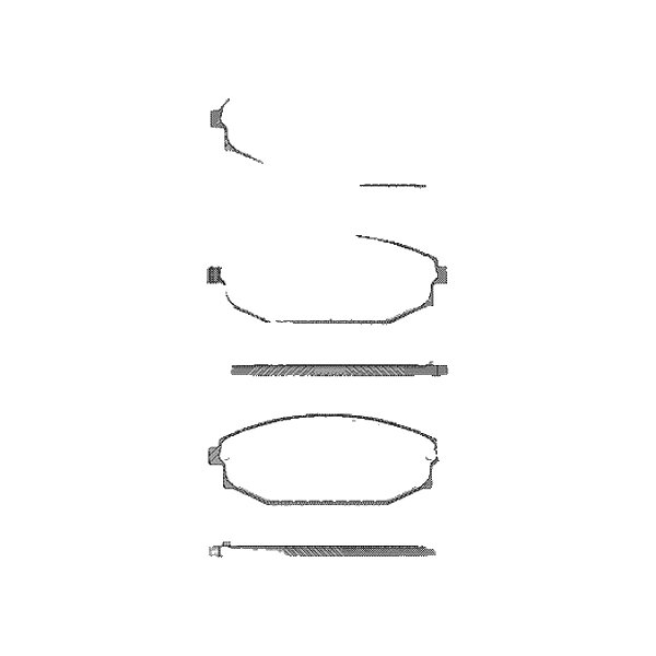 Brake pad set discs 17 mm TRISCAN for e.g. HYUNDAI GALLOPER II