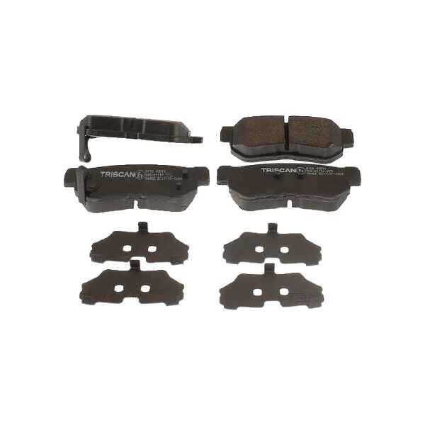 Brake pad set discs 16 mm TRISCAN IAM-Expertise for HYUNDAI TUCSON and others