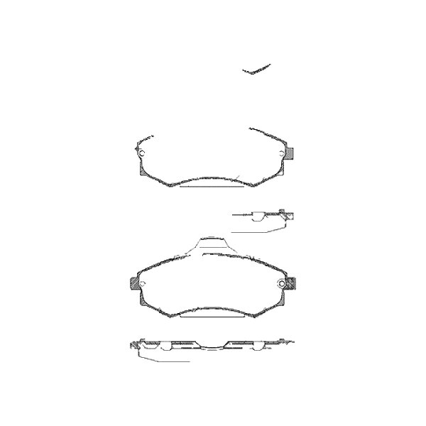 Brake pad set discs 17.1 mm TRISCAN for HYUNDAI ELANTRA and others